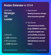 A LinkedIn Reflection of 2024. Key sections are Vibe, Superpower, Targets & Quote.