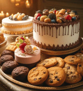 Freshly baked cakes and cookies, perfect for every celebration.