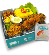 Nasi Kuning Cabe Garam Mamirasa