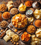 Tasty snacks and namkeens: chips, khakhra, thepla, soan papdi, and more