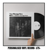Custom 12" Vinyl Record - Handcrafted with Your Music and Artwork