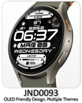 JND0093 stylish watch face for wearos
