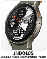 JND0105 stylish watch face for wearos
