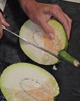 fruits a pain et couteau