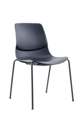 SenSit-Otto four-leg chair in black