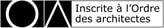 Inscrite à l'Ordre des architectes