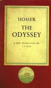 a book with the words Odyssey