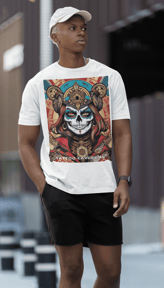 Caveira Urbanizada: Camiseta Streetwear com Estilo Contemporâneo