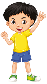 vector image of a kid 