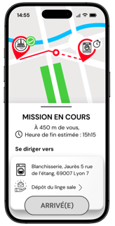 interface prestataire en cours de missions