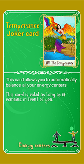 Eden the game of life Temperance joker card