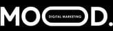 a black and white logo with the word mood