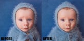 Eyes and Face Retouching Before and After 