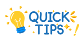 a garhic illustrating quick tips