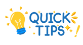 a garhic illustrating quick tips