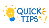 a garhic illustrating quick tips