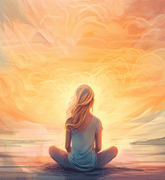 Méditation face à sa propre lumière