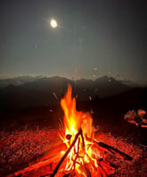 Fire camping in Lai Chau north Vietnam