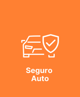 Desenho de um carro e um escudo representando Seguro de Automóveis