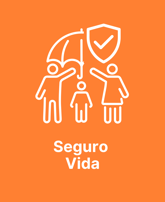 Desenho do uma familia debaixo de um guarda chuva representando Seguro de Vida