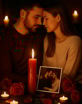 pareja unida con un amarre de amor efectivo con foto