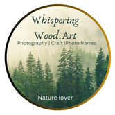 whispering woods.art logo