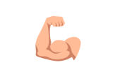 Illustration d’un biceps contracté symbolisant le dépassement de soi et la force intérieure
