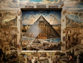 a painting of a pyramid 