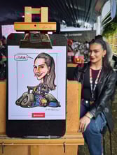 caricaturista en formula 1 mexico