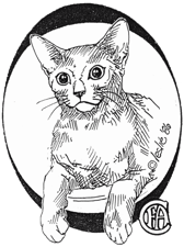 Silver Whisper Russian Blue Cattery logo