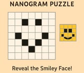 Play online nanogram puzzle Smiley face 