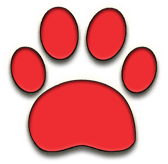 Red paw icon