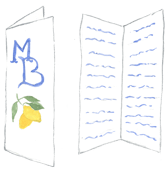 wedding program