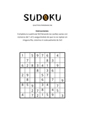 Sudokus descargables para desafiar y mejorar tu lógica numérica