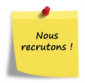 Image avec texte nous recrutons pour les offres d'emploi de chantier express