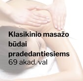 klasikinio masazo budai pradedantiesiems