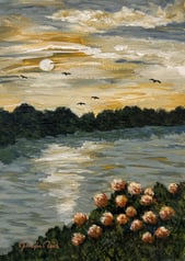 Reaching for the Light, 2025 Acrylic on canvas, 7 x 5 inches  $95