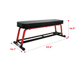 Flat weight bench