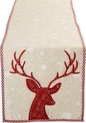 Embroidered Christmas Table Runner