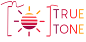 a logo for true tone