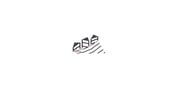 Animated logo for REAL ESTATE - three building blocks with triangular roofs start rising upward