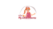 My Little Princess text fully written, with the wand held on her right hand, she winks and poses confidently, as final logo.