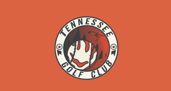 Final logo frame - red and black flame design with white outline on orange background
