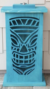 Tiki Face #1 - Large Tiki Lantern
