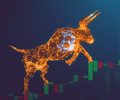 Bull on charts