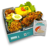 Nasi Kuning Cabe Garam Mamirasa