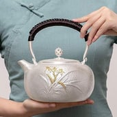 pure silver teapot