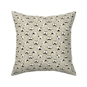 fabric for cat toys with cats, mustaches and paws small scale