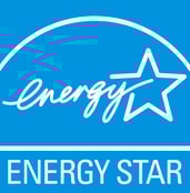 a star is shown in the center of a blue background
