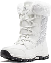 HOBIBEAR Women's Winter Snow Boots Waterproof Lightweight Warm Faux Fur Lined Mid-Calf Booties